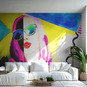 Tapet Premium Canvas - Nu sunt albă și nu sunt neagră - Chipul de femeie, Portretul unei femei, Modă - 250x175 cm