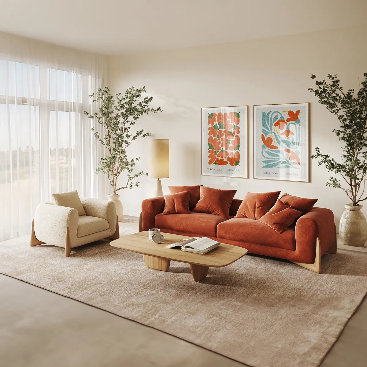 Modern flora no. 2 - Inspirație pentru sufragerie