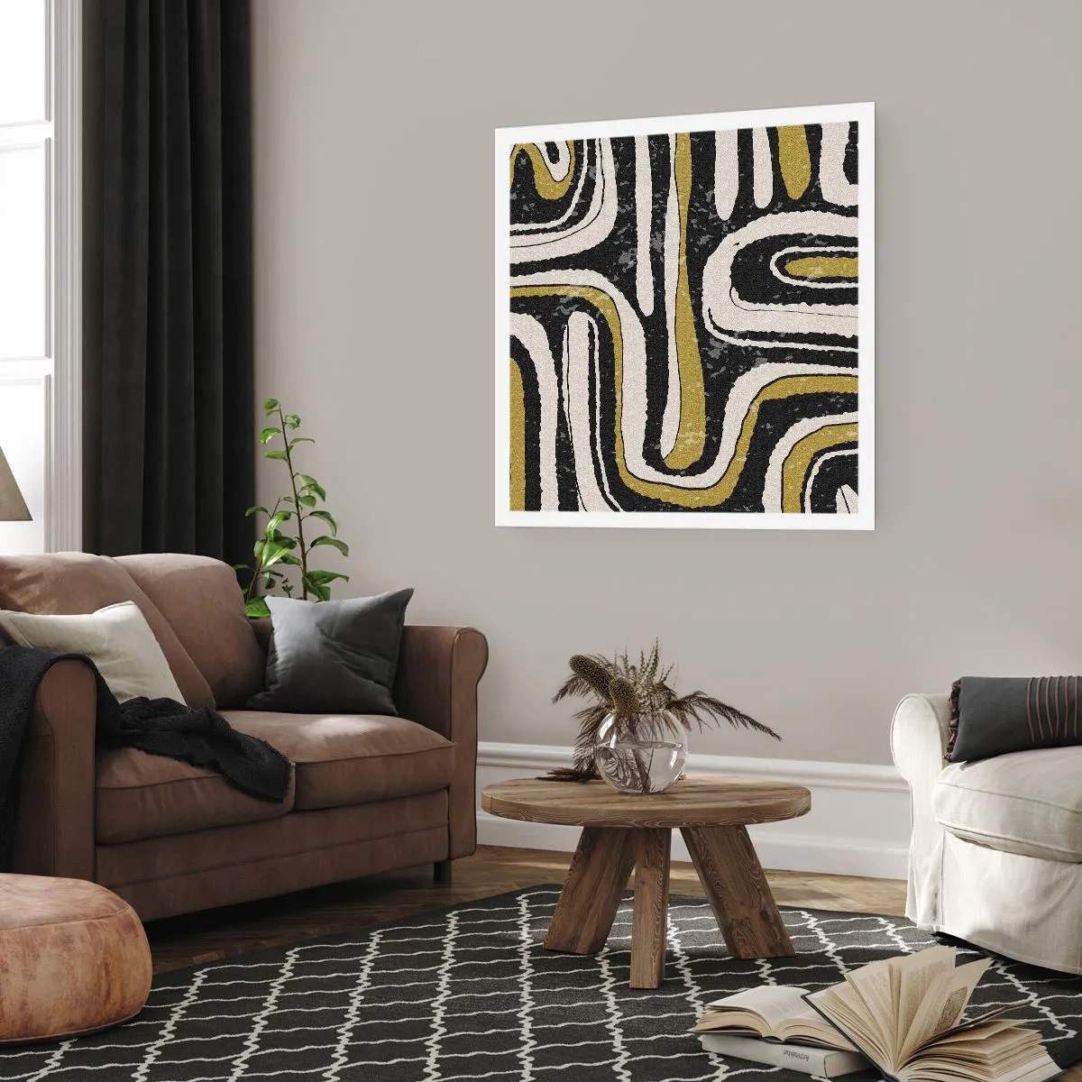 Poster - Compoziție: pasaje și alei - 50x50 cm