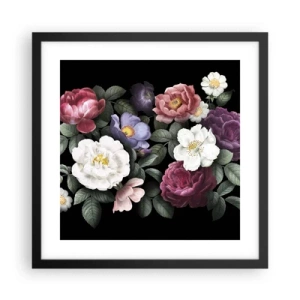 Poster în ramă neagră - Dintr-o grădină engleză - 40x40 cm