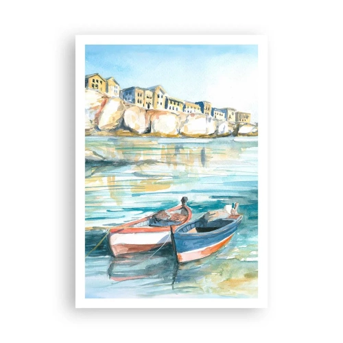 Poster - Peisaj în azur - 70x100 cm