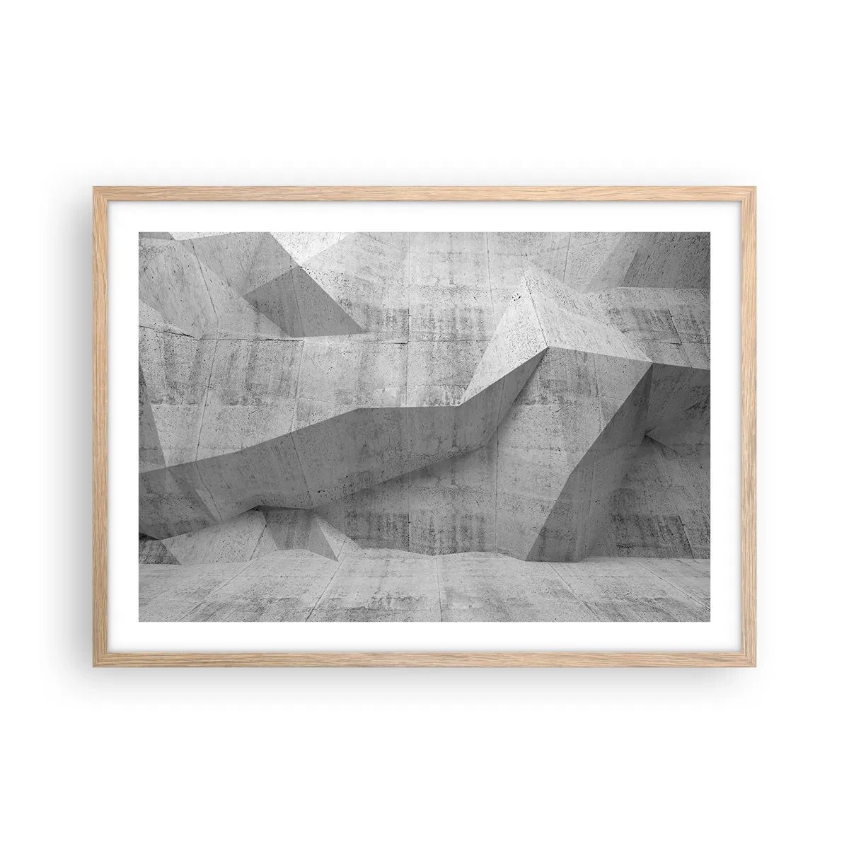 Poster în ramă de stejar deschis - O adevărată provocare - 70x50 cm