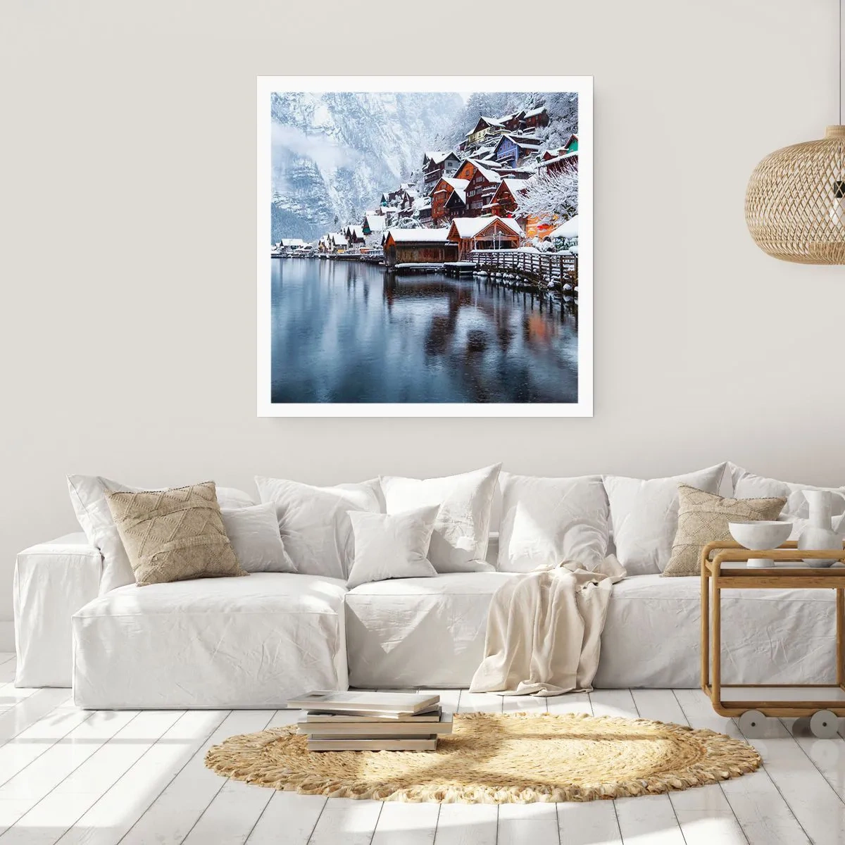 Poster - În decor de iarnă - 50x50 cm