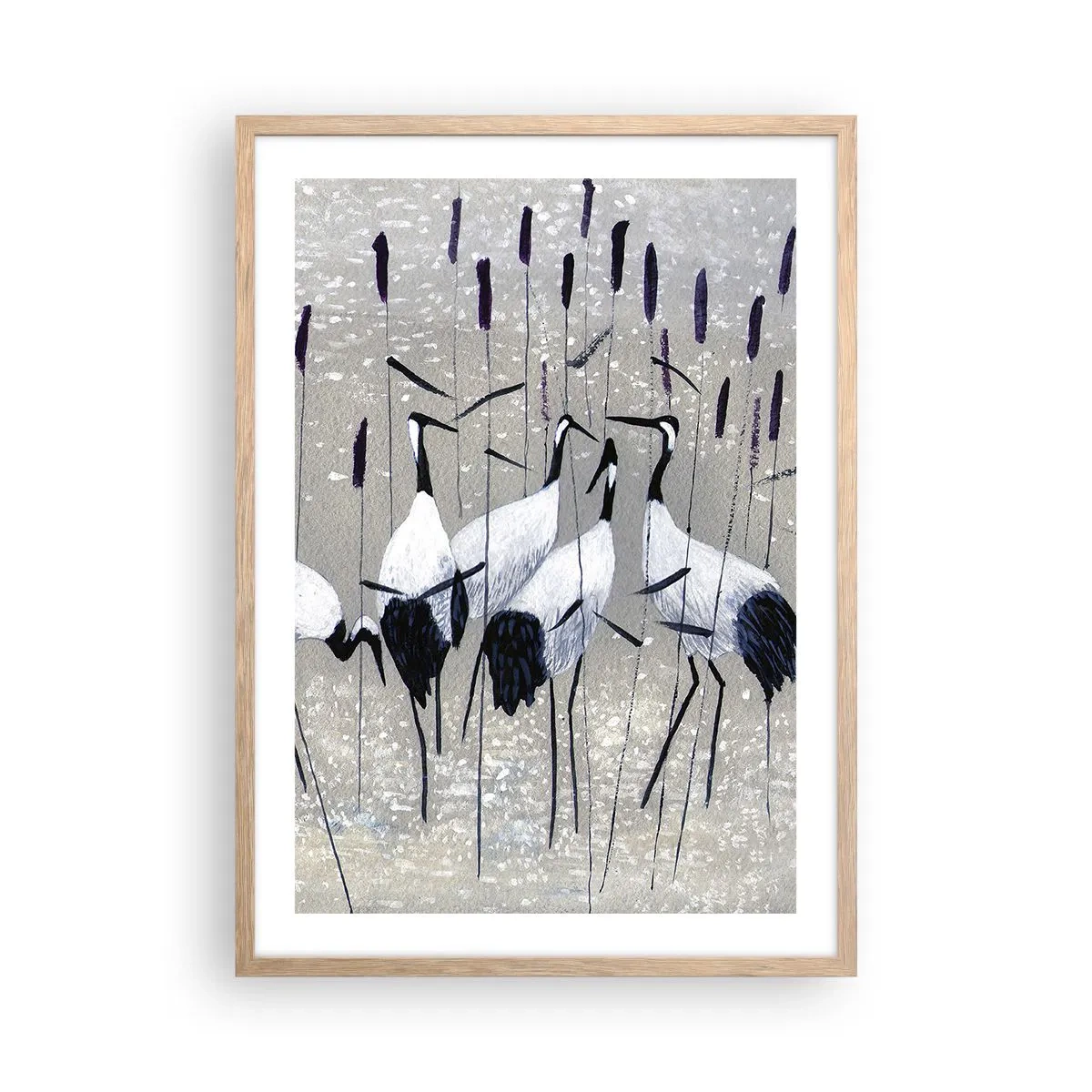 Poster în ramă de stejar deschis - Printre ai tăi - 50x70 cm