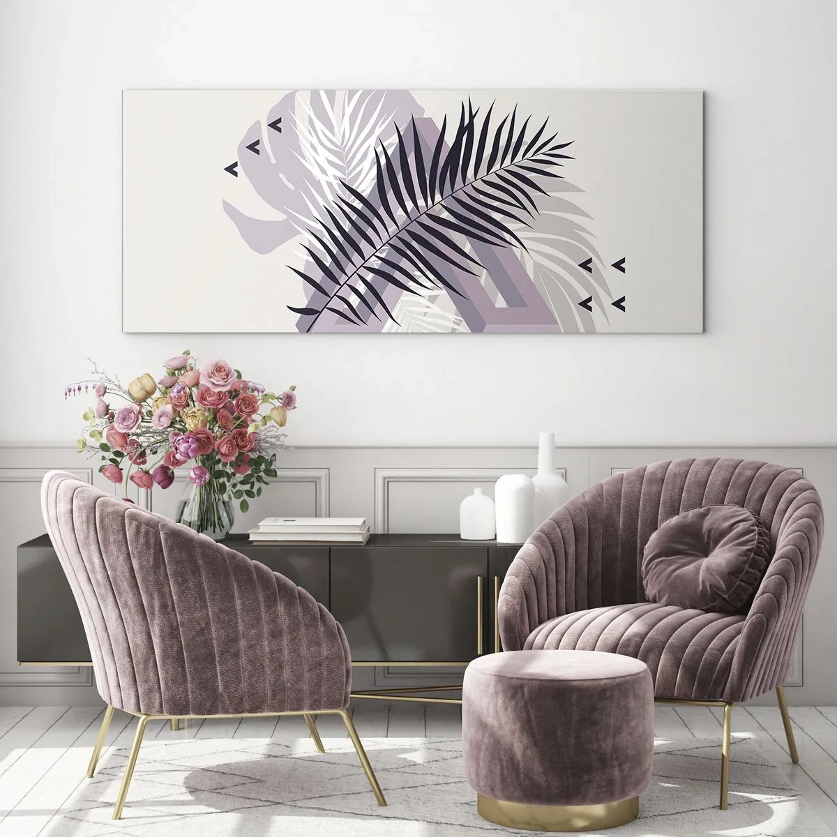 Tablou pe sticlă - Umbra unei umbre - 160x50 cm