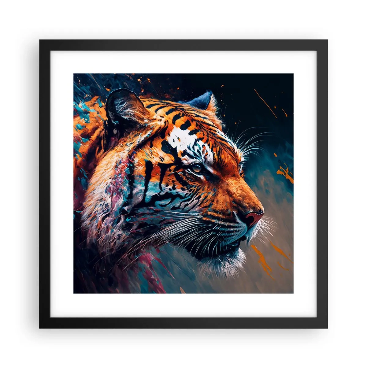 Poster în ramă neagră - Frumusețe sălbatică - 40x40 cm