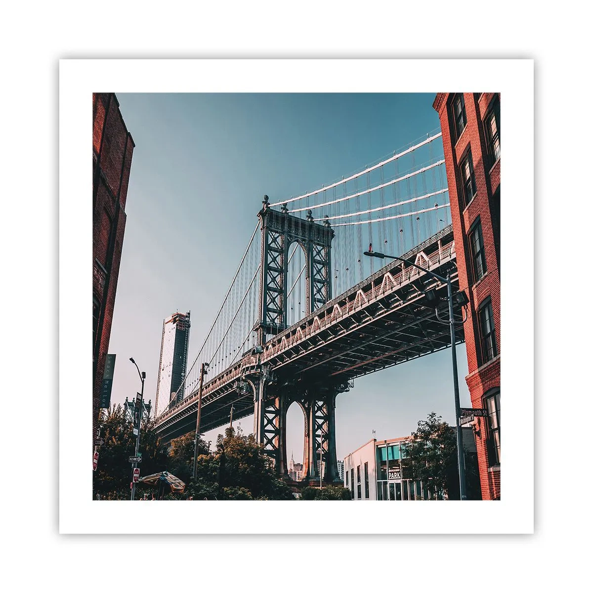 Poster - În valurile orașului - 50x50 cm