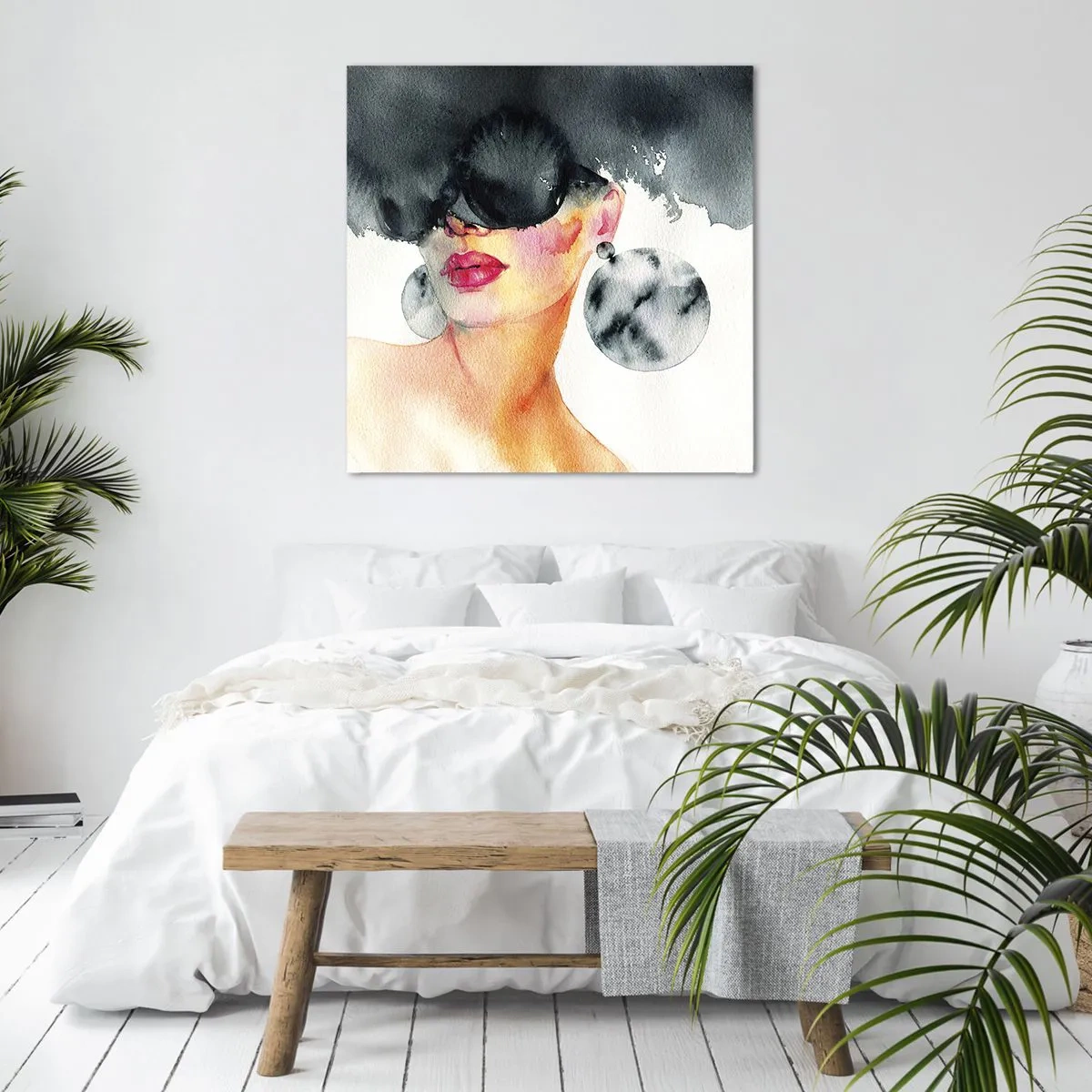 Tablou pe pânză - Secretul eleganței - 40x40 cm