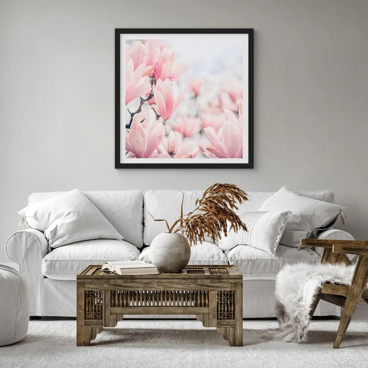 Poster în ramă neagră - Idealul de subtilitate - 50x50 cm