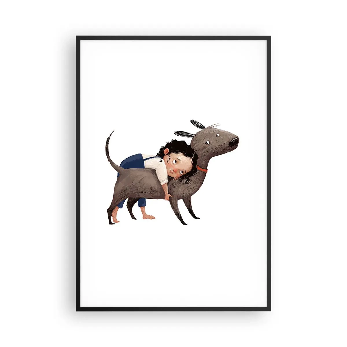 Poster în ramă neagră - Cei mai buni prieteni - 70x100 cm