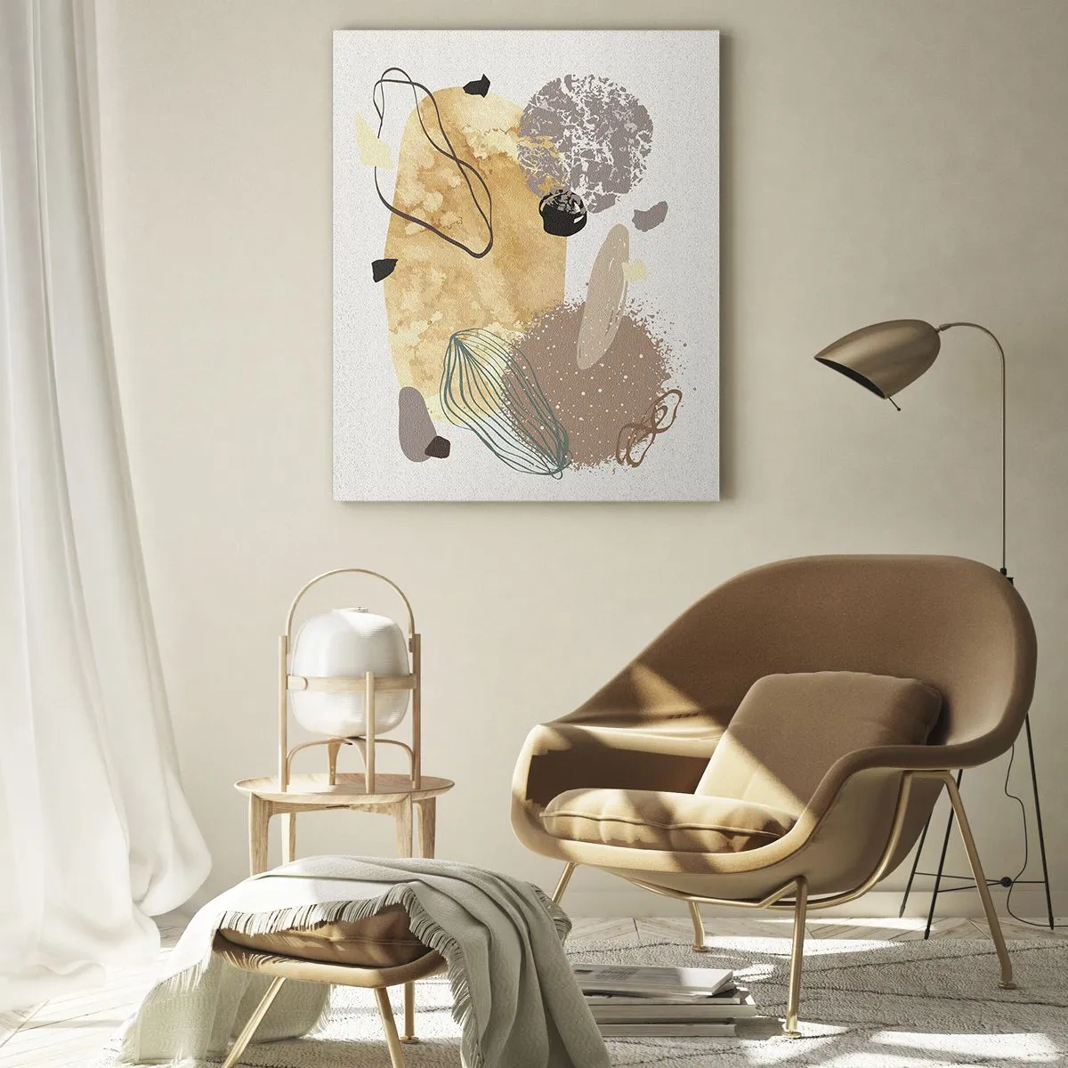 Tablou pe sticlă - Fluiditatea aplicată - 70x100 cm