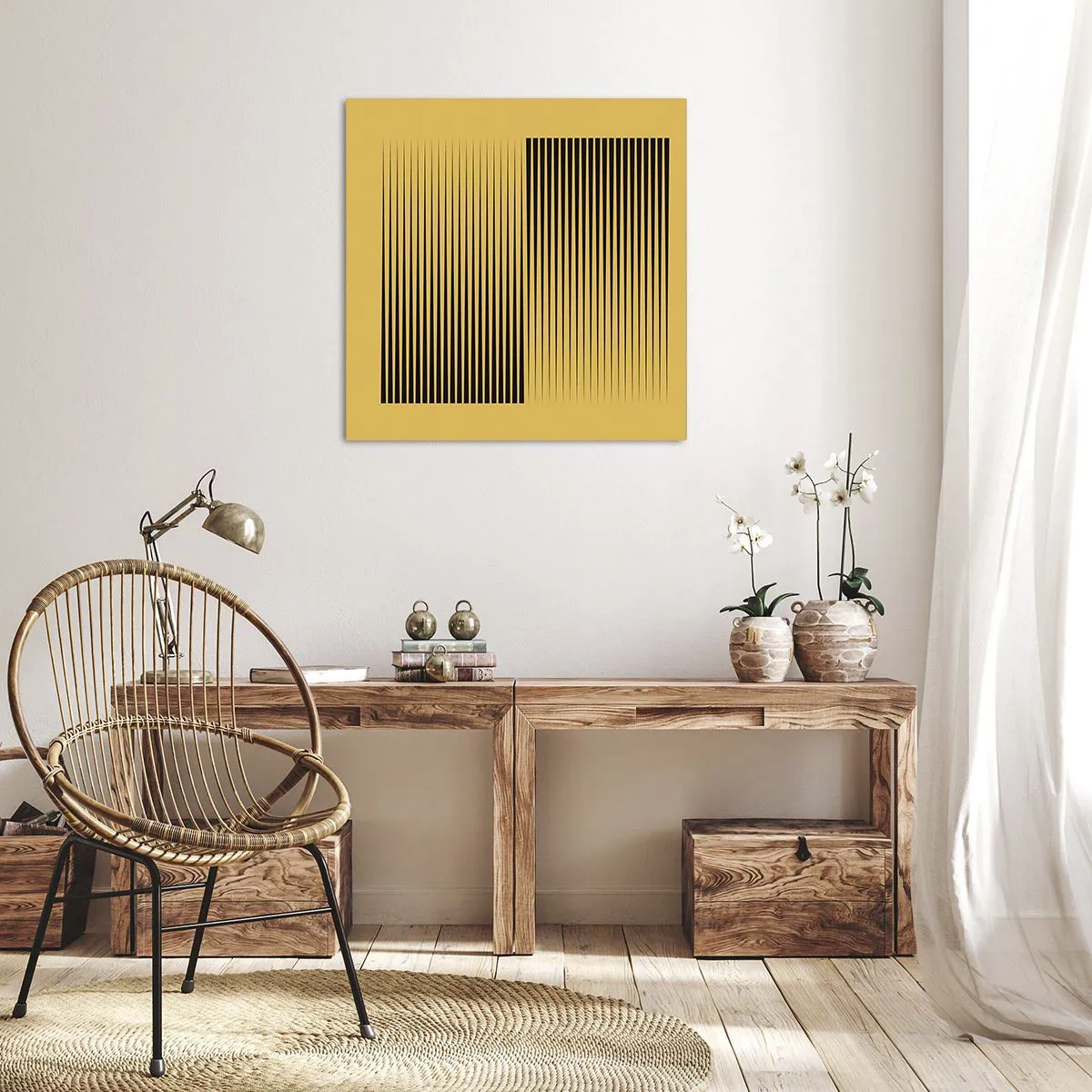 Tablou pe pânză - Pătratul contrariilor - 30x30 cm