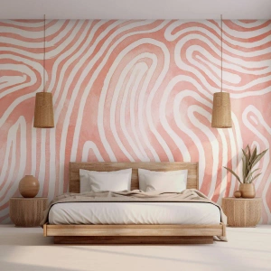Tapet Premium Canvas - Într-un labirint de coral - Minimalism, Artă Modernă, Abstracția - 250x175 cm