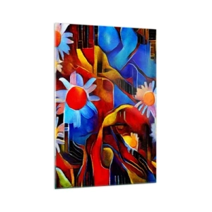 Tablou pe sticlă - Culorile vieții - 70x100 cm