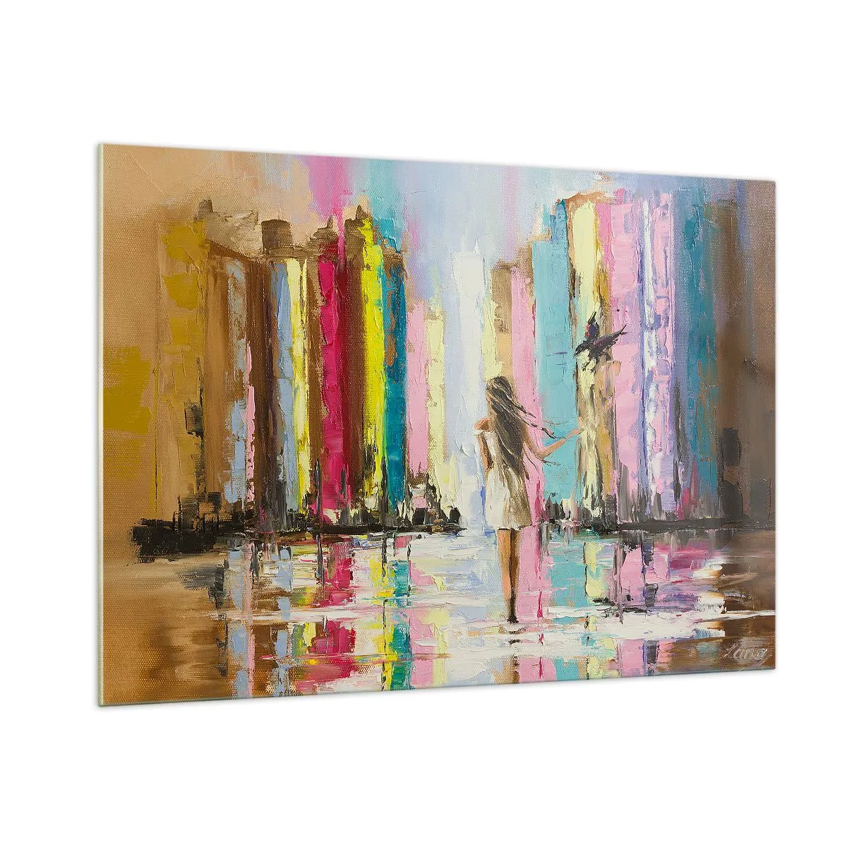 Tablou pe sticlă - Urmați-mă - 100x70 cm