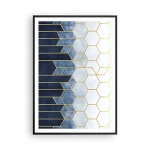 Poster în ramă neagră - Compoziție în ritm sincopat - 70x100 cm