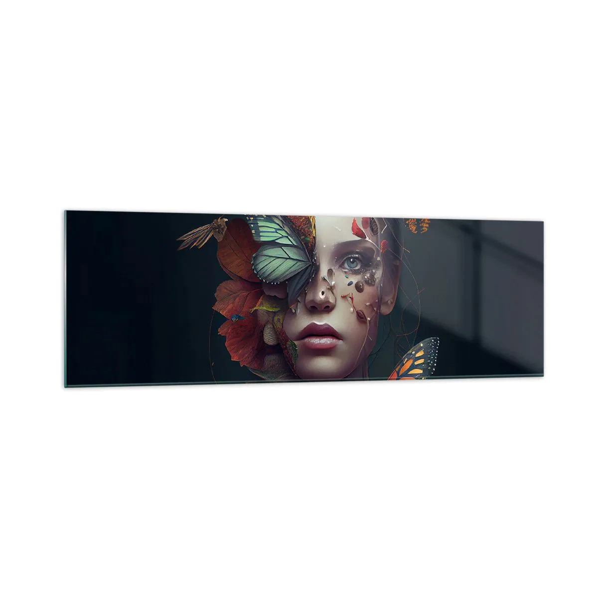 Tablou pe sticlă - Transformare minunată - 160x50 cm