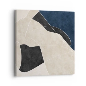 Tablou pe pânză - Compoziție abstractă - contrast de culori - 30x30 cm