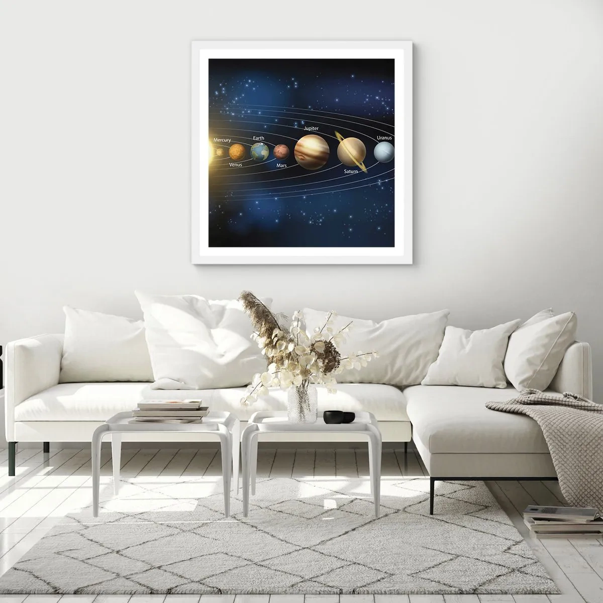 Poster în ramă albă - Una din zece - 30x30 cm