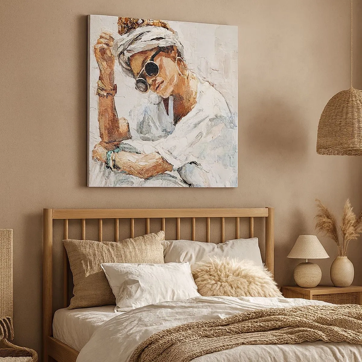 Tablou pe pânză - Portret în plin soare - 30x30 cm