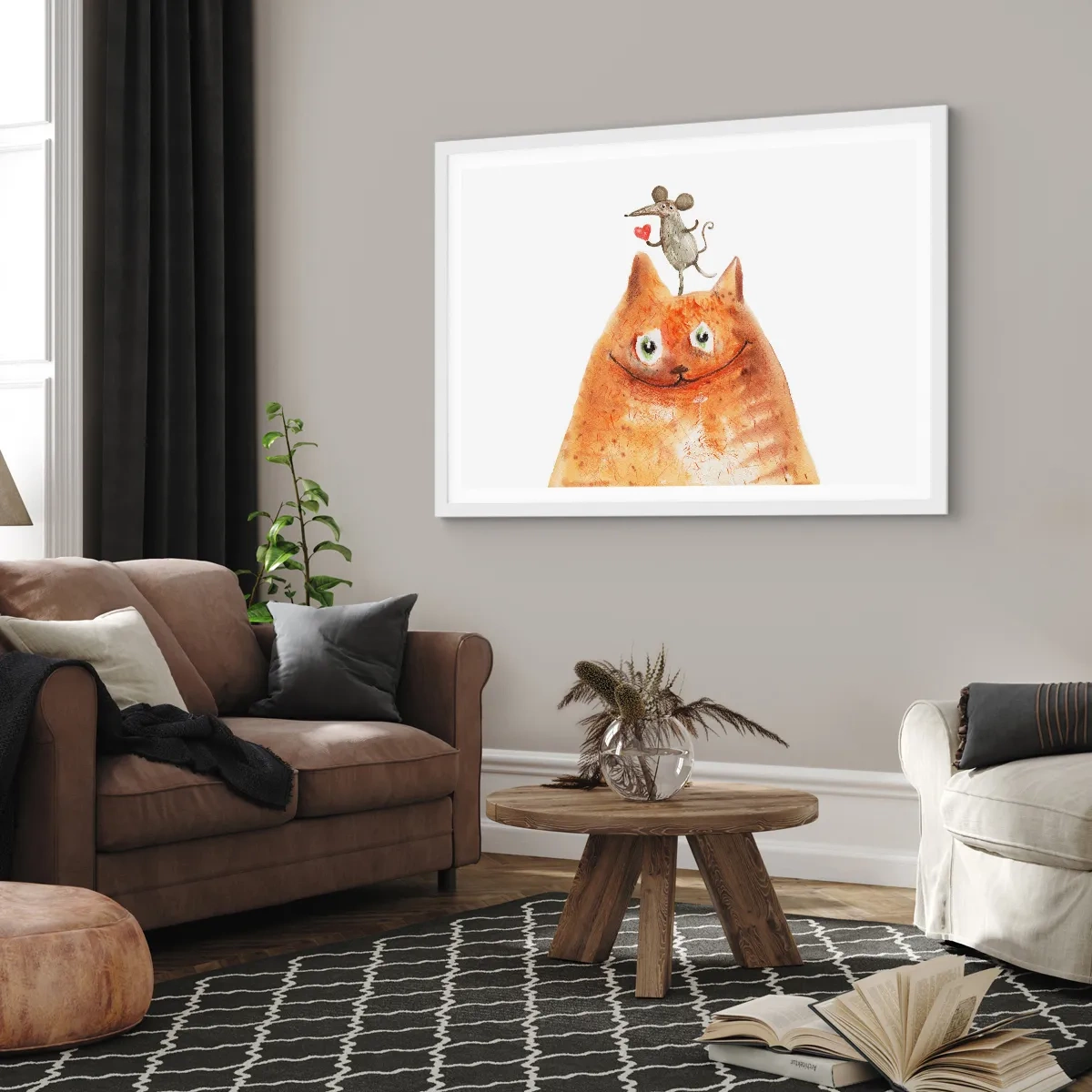 Poster în ramă albă - Paradoxurile iubirii - 70x50 cm