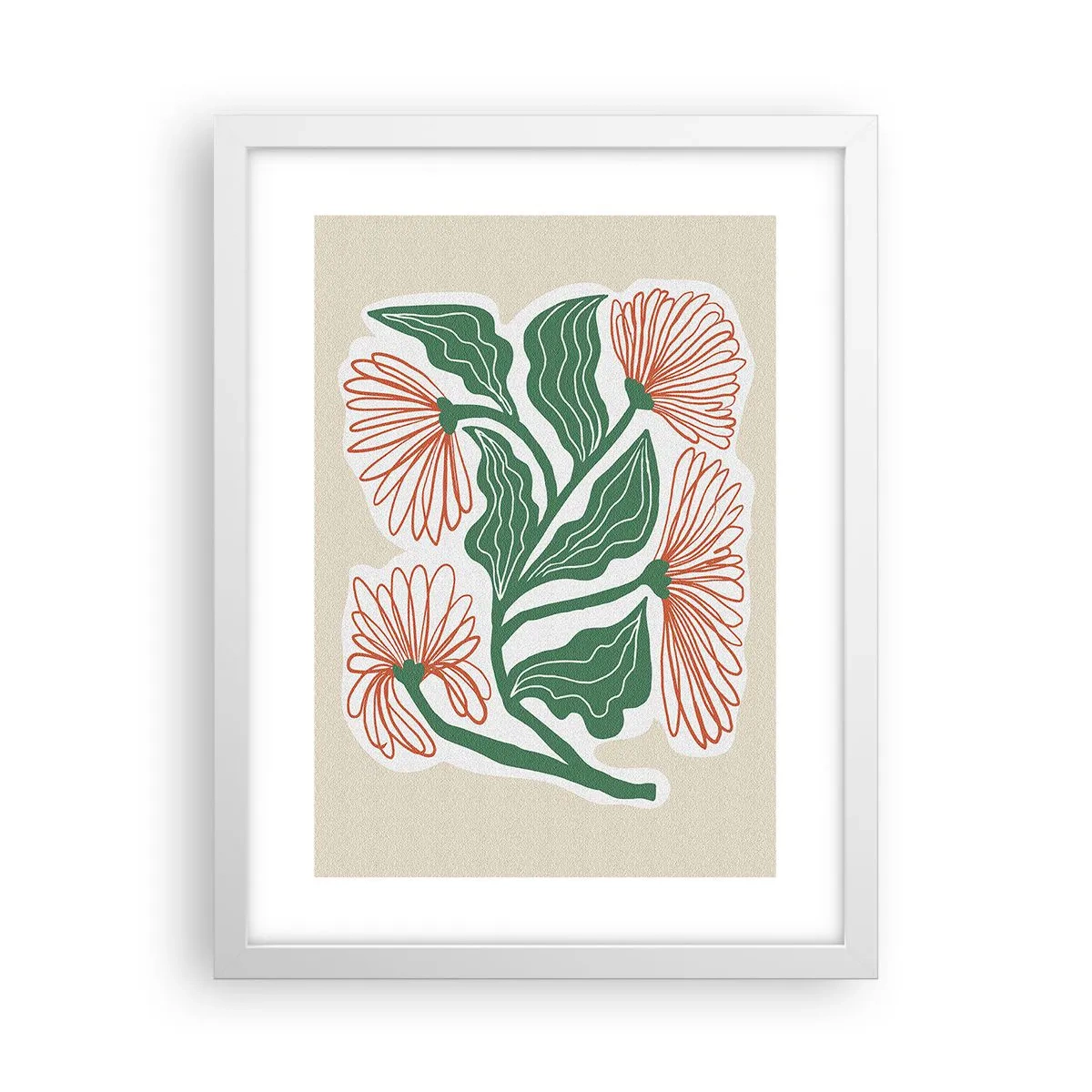 Poster în ramă albă - Folclor modern - 30x40 cm