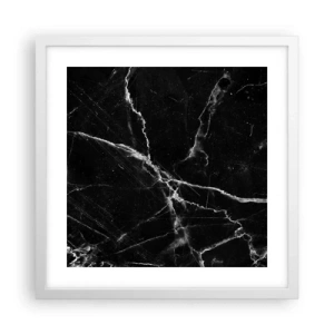 Poster în ramă albă - Viața secretă a unei pietre - 40x40 cm