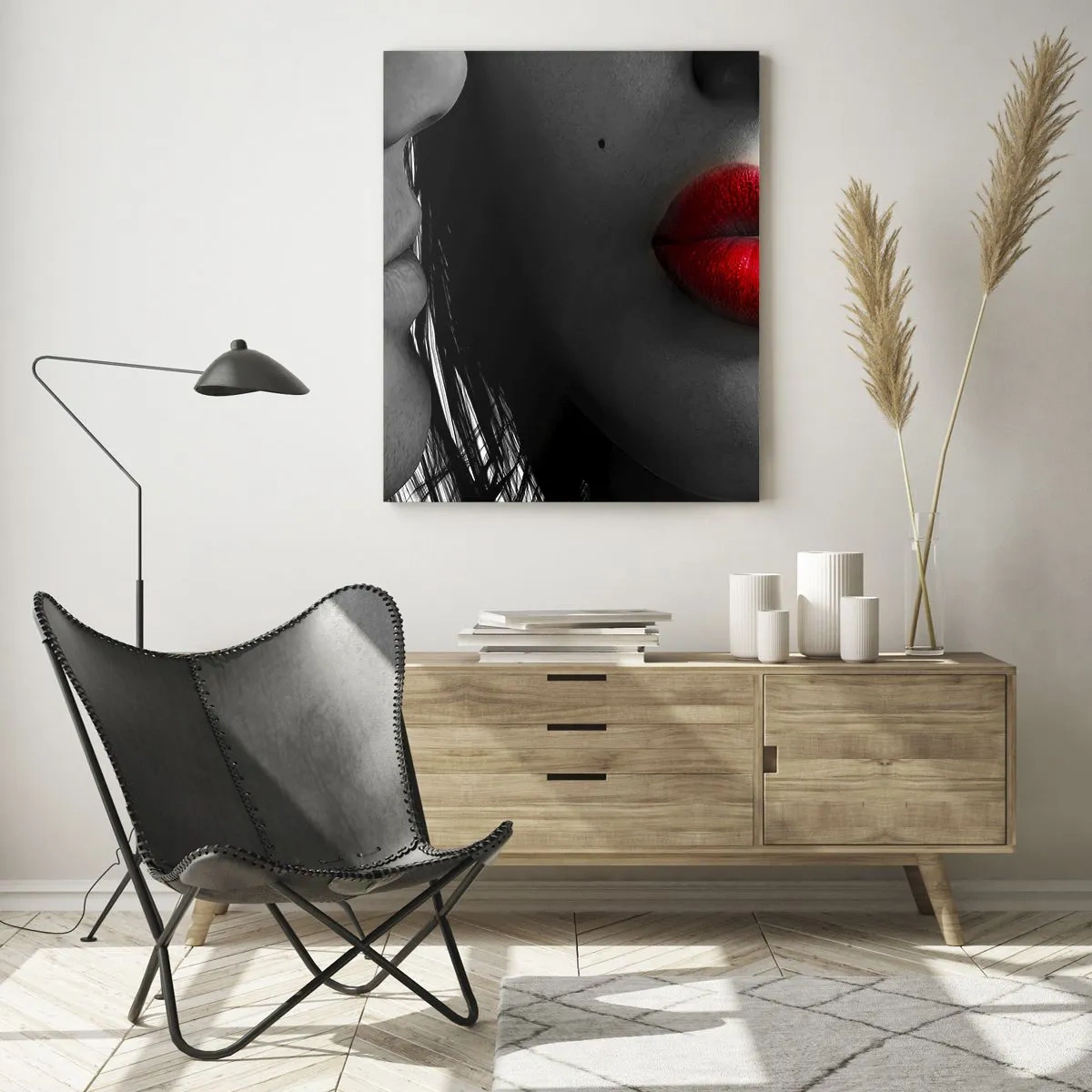 Tablou pe sticlă - Față în față  - 70x100 cm