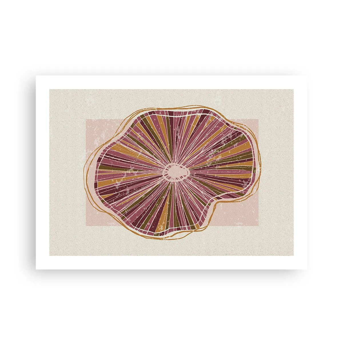 Poster - Abstracția radială - 70x50 cm