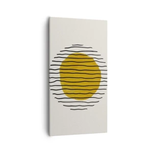 Tablou pe pânză - Abstracție tremurândă de căldură - 55x100 cm