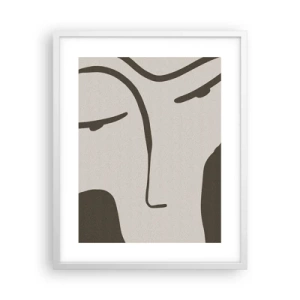 Poster în ramă albă - Ca într-un tablou de Modigliani - 40x50 cm