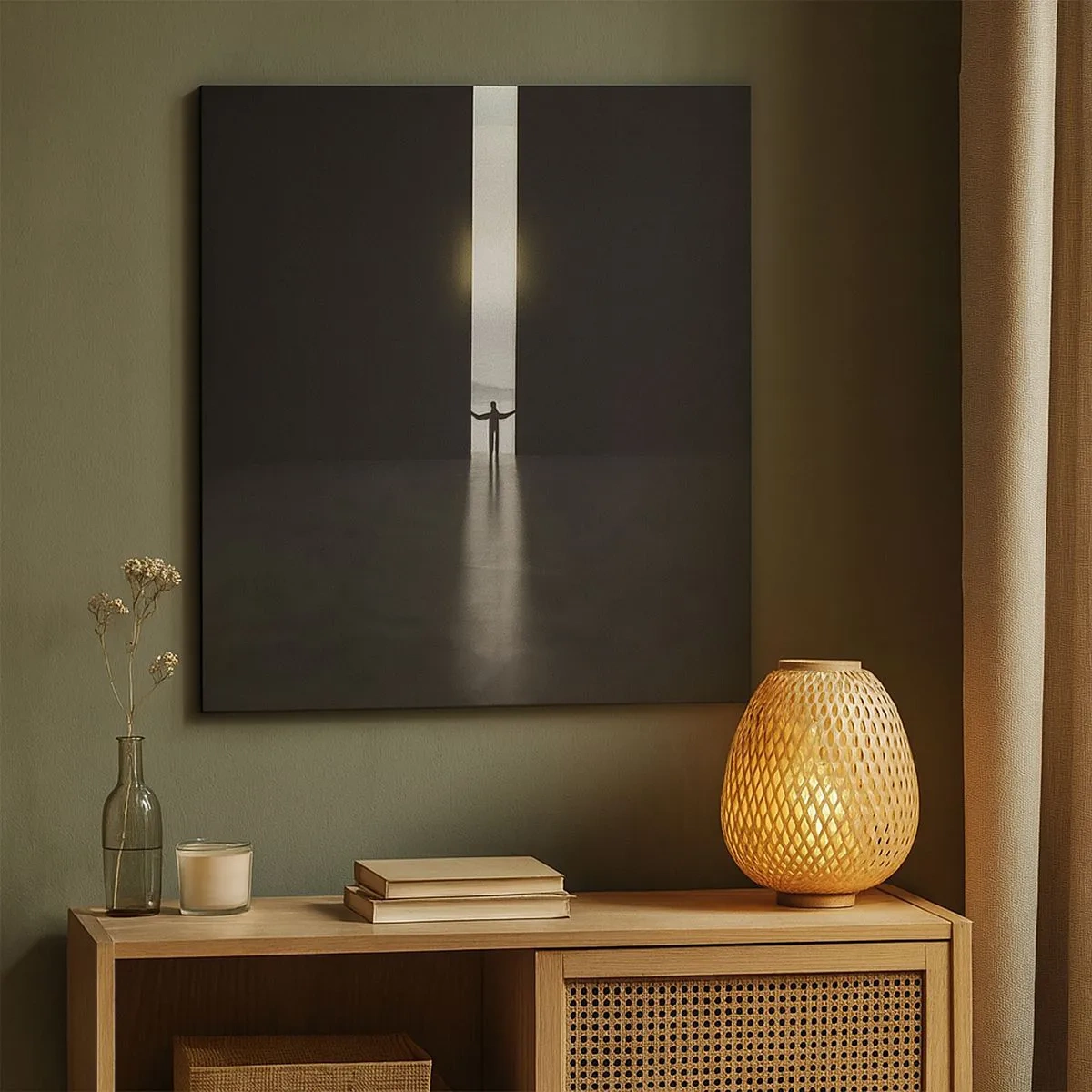 Tablou pe pânză - Un pas spre un viitor luminos - 30x30 cm