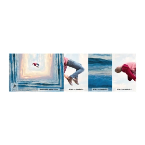 Mostră de Tapet Standard Eco - Spre o altă dimensiune - Abstracția, Om, Natură - 100x30 cm