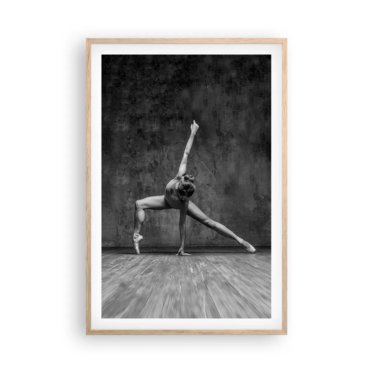 Poster în ramă de stejar deschis - Idealul de echilibru - 61x91 cm