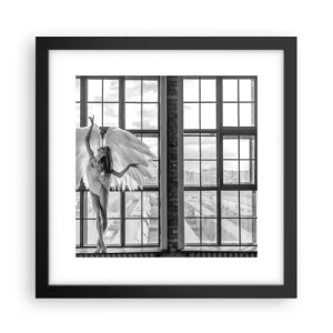 Poster în ramă neagră - Orașul îngerilor dansatori? - 30x30 cm