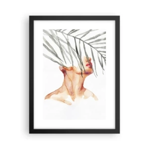 Poster în ramă neagră - Simțiți pulsul tropicelor - 30x40 cm