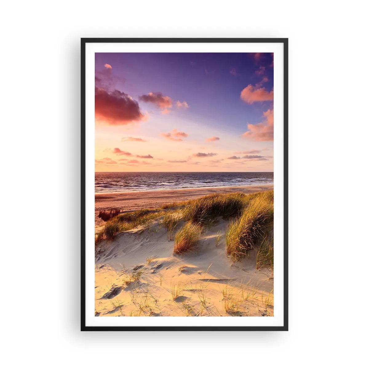 Poster în ramă neagră - Deja aerul de vară miroase - 70x100 cm