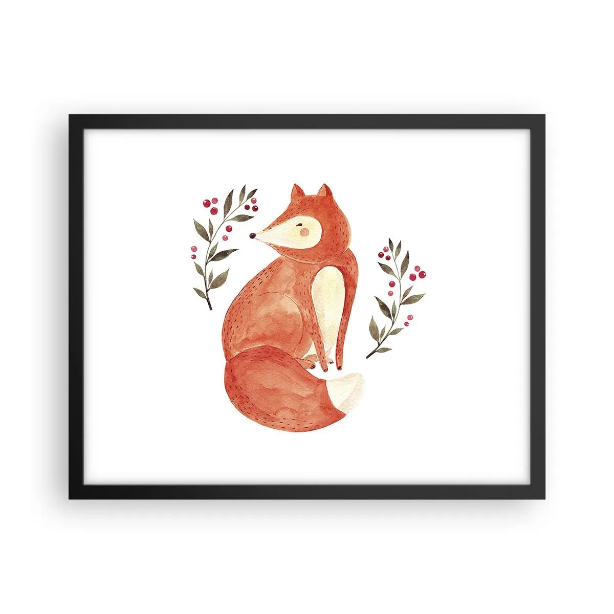 Poster în ramă neagră - Micuțul roșcat - 50x40 cm