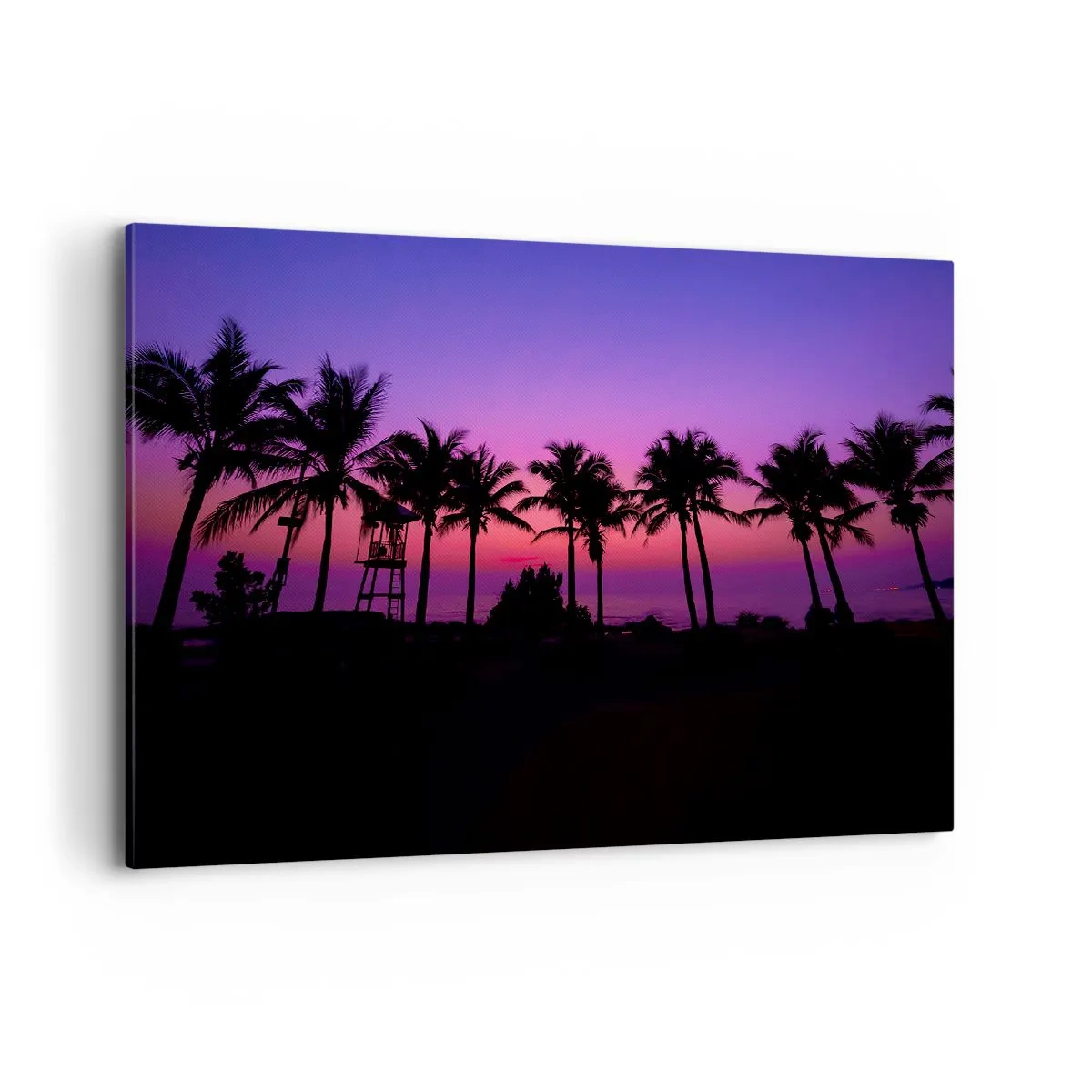 Tablou pe pânză - O seară sub palmieri - 120x80 cm