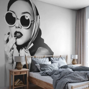 Tapet Standard Eco - Salutări din anii `60. - Femeie, Chipul de femeie, Epocă - 350x256 cm