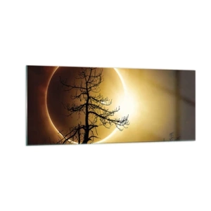 Tablou pe sticlă - Eclipsă totală - 100x40 cm
