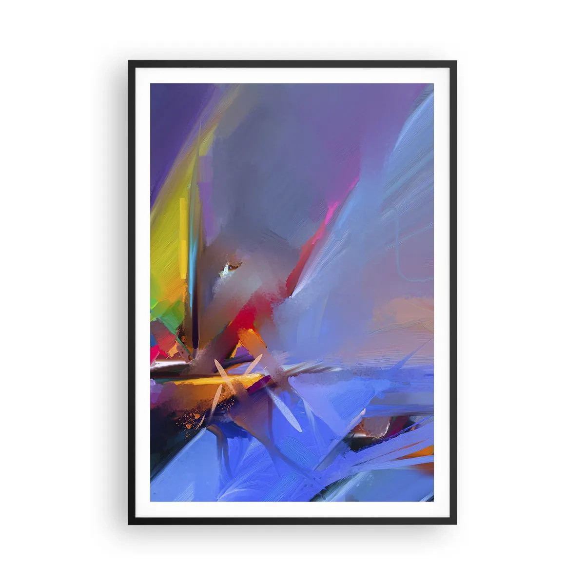 Poster în ramă neagră - Iute ca o pasăre - 70x100 cm