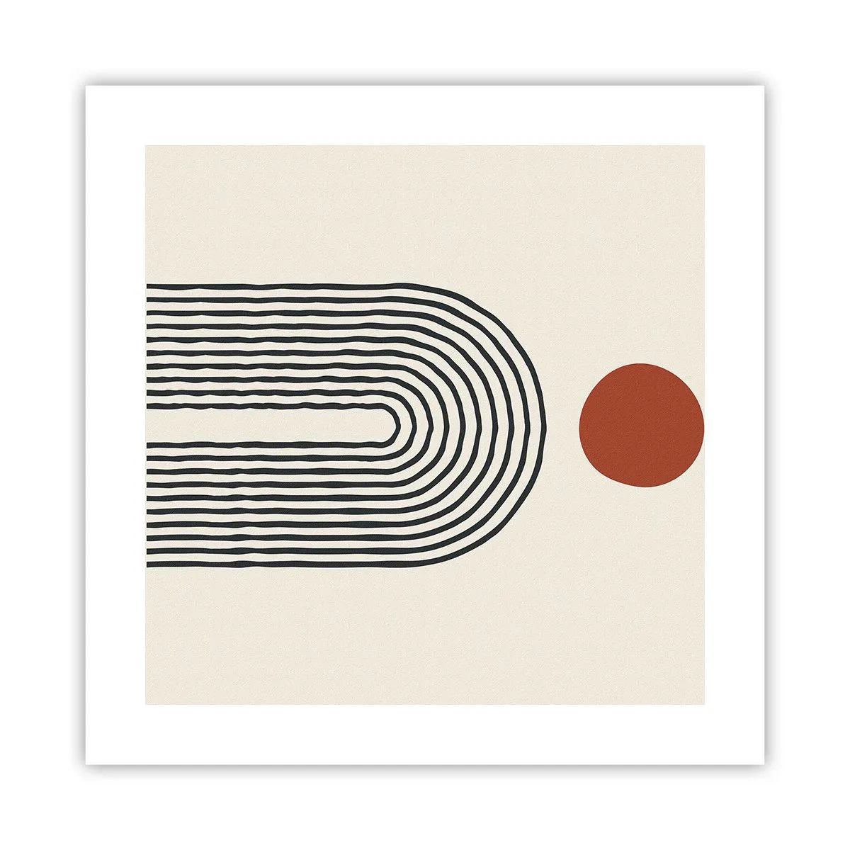 Poster - Magnetismul formelor și al culorilor - 40x40 cm