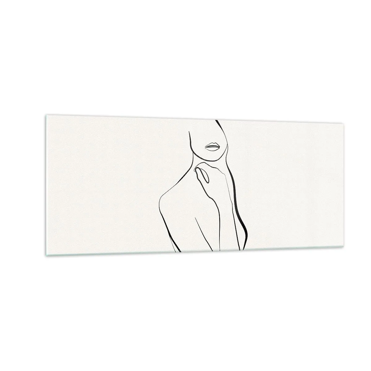 Tablou pe sticlă - Val de melancolie - 100x40 cm