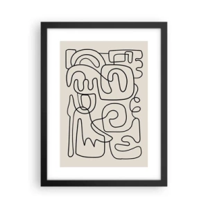 Poster în ramă neagră - Pe traseu - 30x40 cm