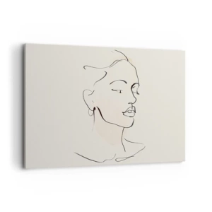 Tablou pe pânză - Cu o linie sigură - 120x80 cm