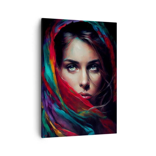 Tablou pe pânză - Misterul ochilor verzi - 50x70 cm