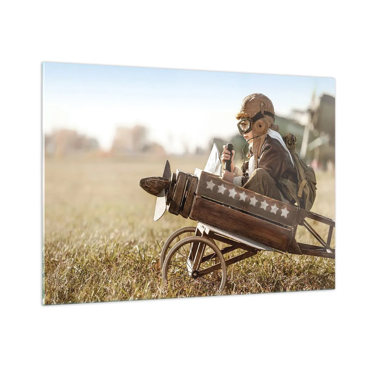 Tablou pe sticlă - Porniți spre vis - 100x70 cm