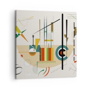 Tablou pe pânză - Și lumea râde - 50x50 cm