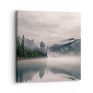 Tablou pe pânză - În reverie, în ceață - 30x30 cm